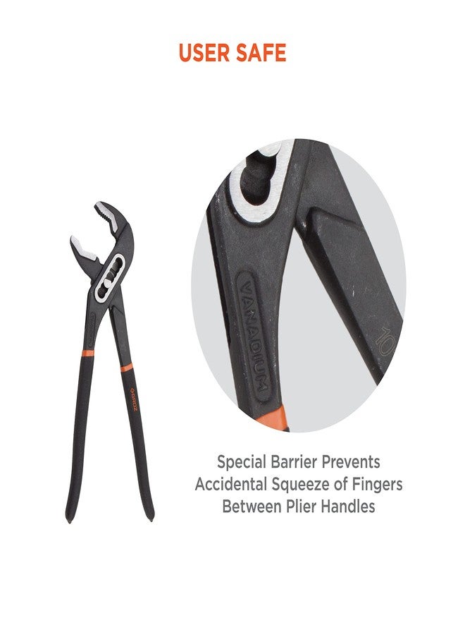 GROZ 7 inch Water Pump Plier with 7 Position Size Adjustment| Plumber plier for Turning & Holding Pipes, Nuts, Bolts etc.| Cushion Grip| Length: 7”| WPP/BJ/7/CV - Image 5